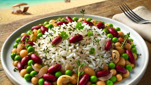 rice and peas